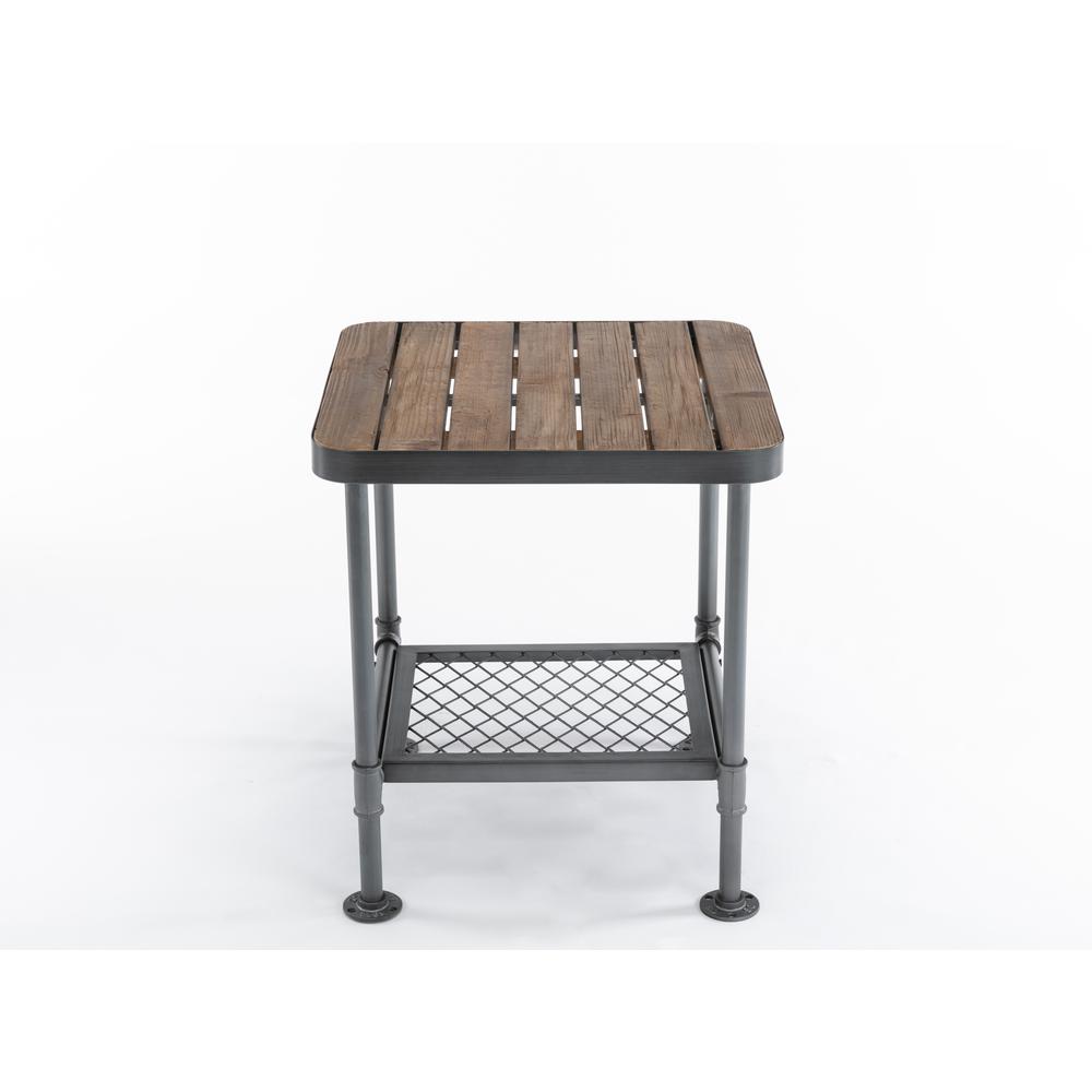 Newport End Table, Gray/Natural. Picture 13