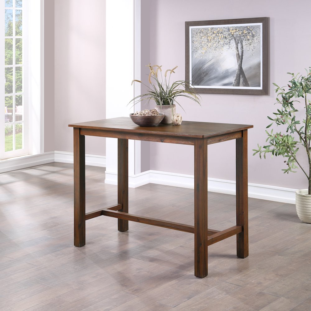 Sonoma Pub Table - Chestnut Wire-Brush. Picture 7