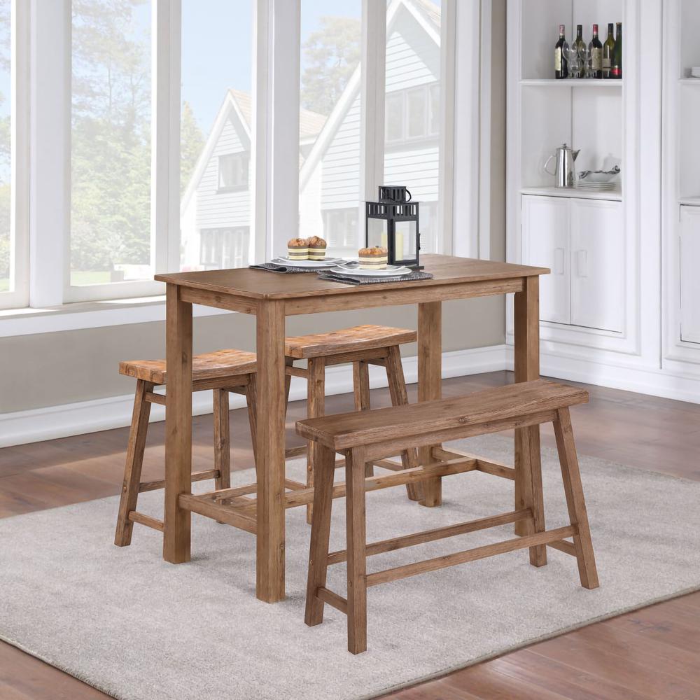 Sonoma 4pc Pub Set - Barnwood Wire-Brush Finish. Picture 6