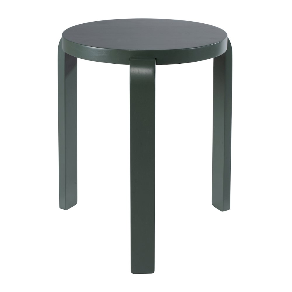 Mateo Round Backless Stacking Stools - Set of 2 - Spanish Moss. Picture 3