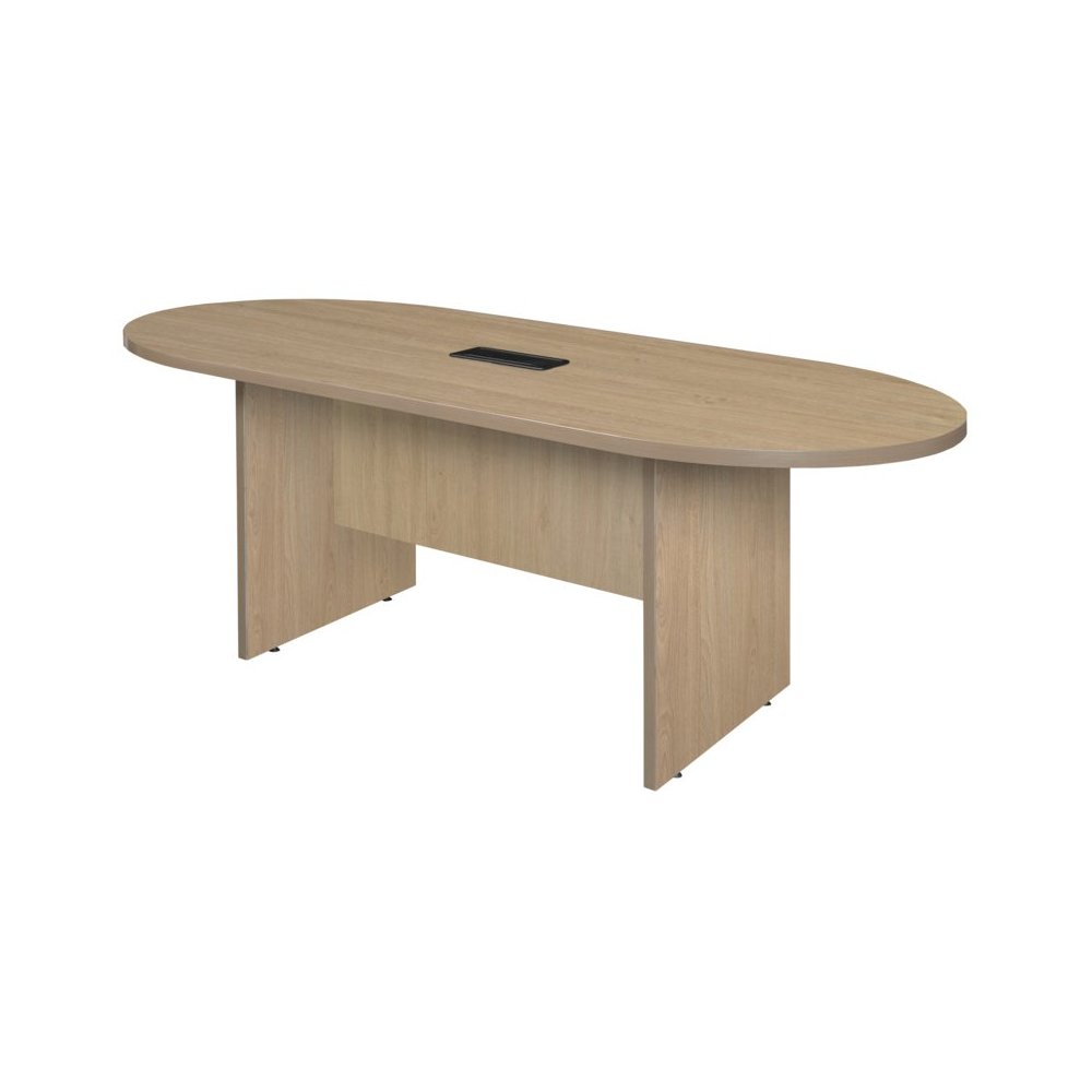 Regency Legacy 6 ft Racetrack Conference Table with Charging Port- Noble Oak. Picture 2