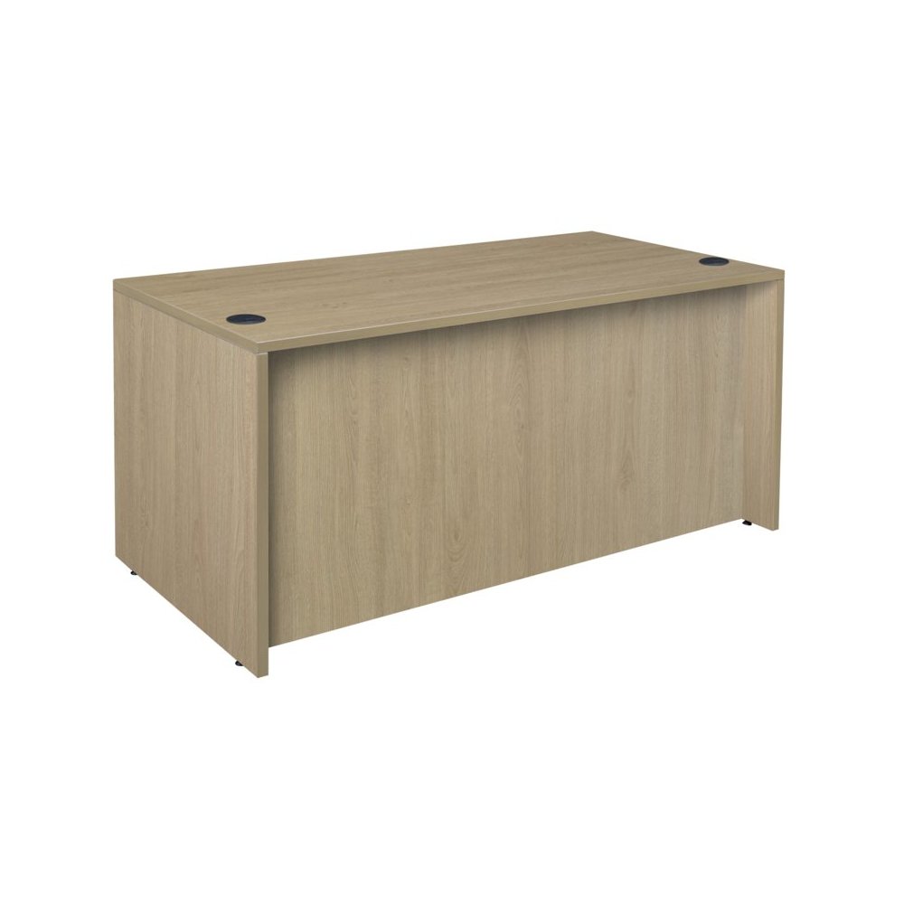 60 x 30 in. Executive Desk with Single Pedestal Drawer Unit- Noble Oak. Picture 5