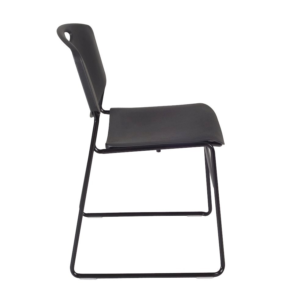 66 x 24 in. Adjustable Classroom Table- Cherry & 2 Zeng Stack Chairs- Black. Picture 5