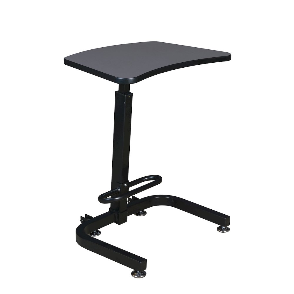 Sitting or Standing Desk, Grey. Picture 1