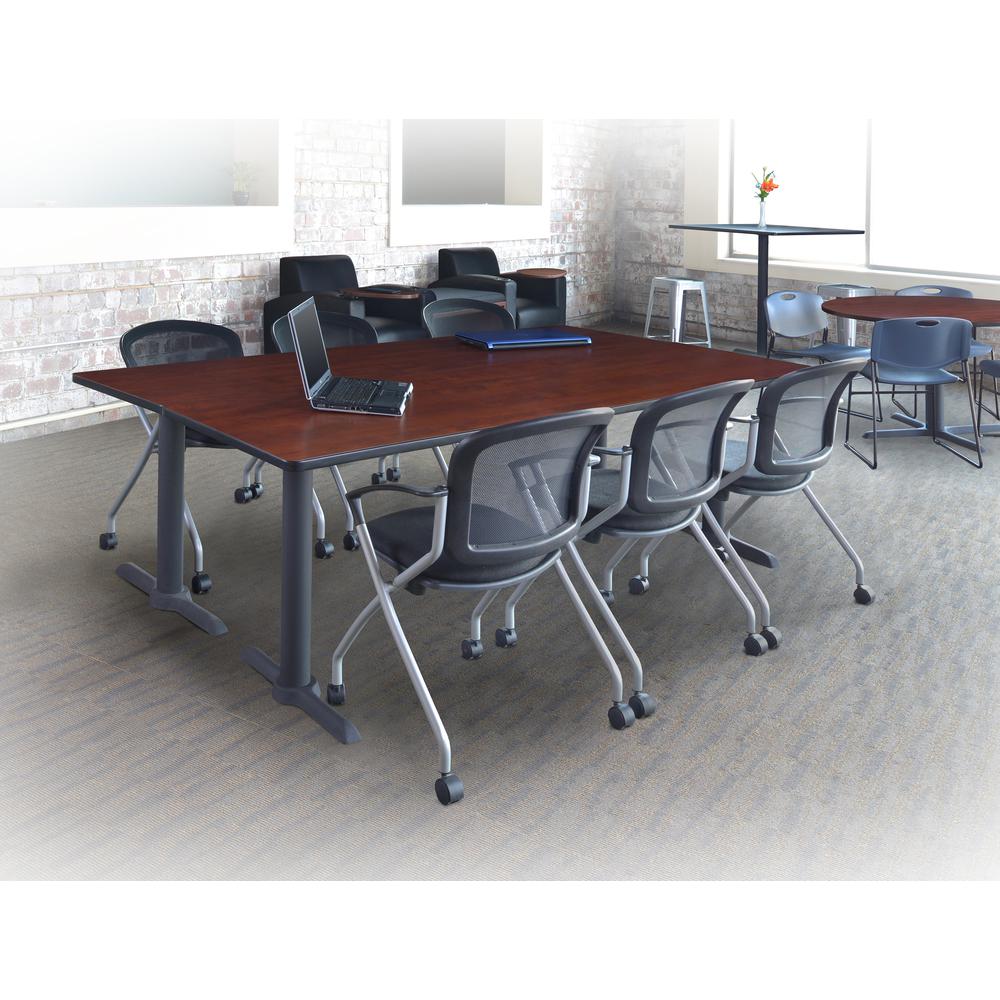 Cadence Nesting Chair (4 pack)- Black. Picture 2