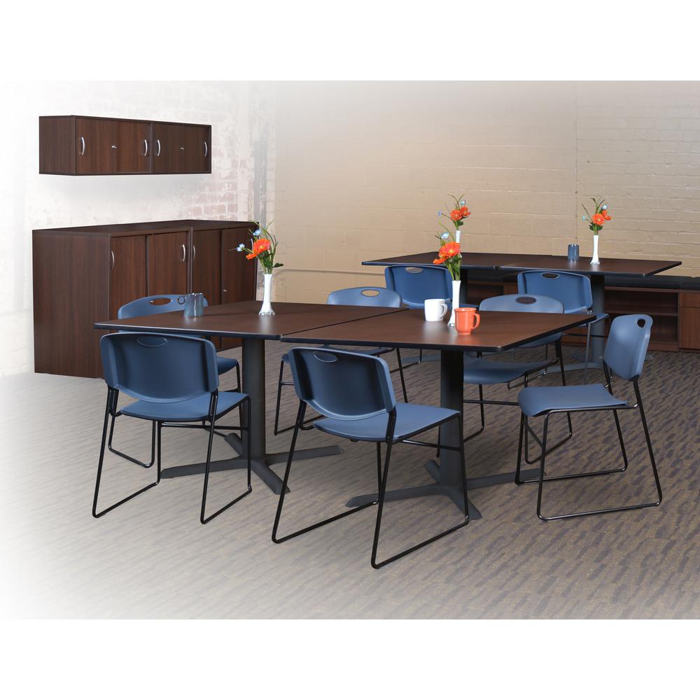 Zeng Stack Chair (8 pack)- Blue. Picture 2