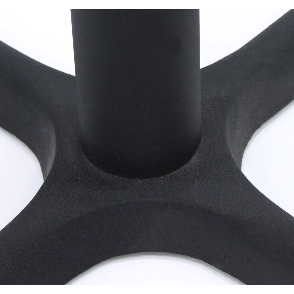 Small 30 in. Square X-Base Cafe Table- Grey. Picture 2