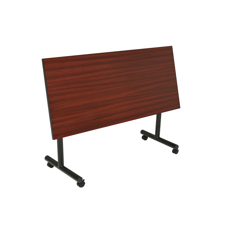 48 x 30 in. Flip-Top Training Nesting Table- Mahogany. Picture 2