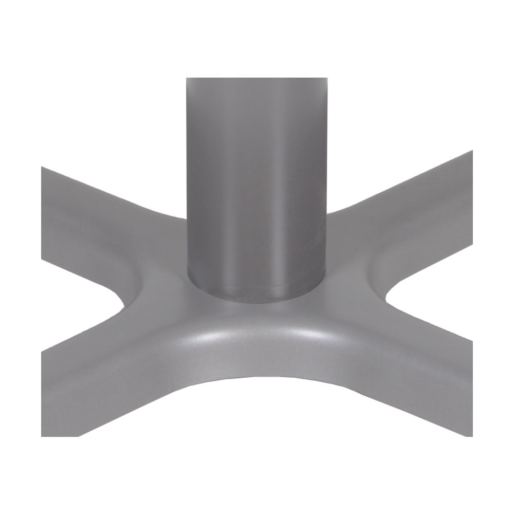 48 in. Large Square X-Base Breakroom Table- Grey Top, Grey Legs. Picture 2