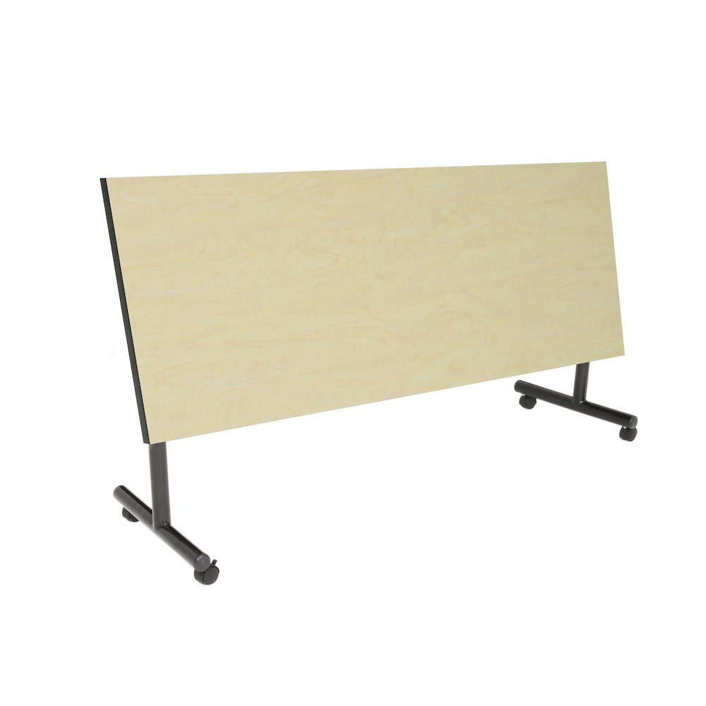 72 x 30 in. Flip-Top Training Nesting Table with Modesty Panel- Maple. Picture 2