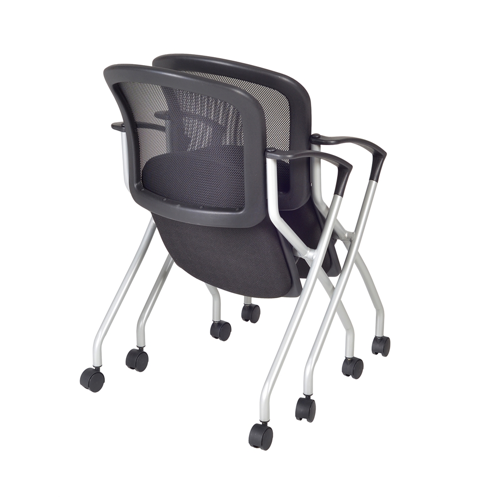 Cadence Nesting Chair (12 pack)- Black. Picture 8