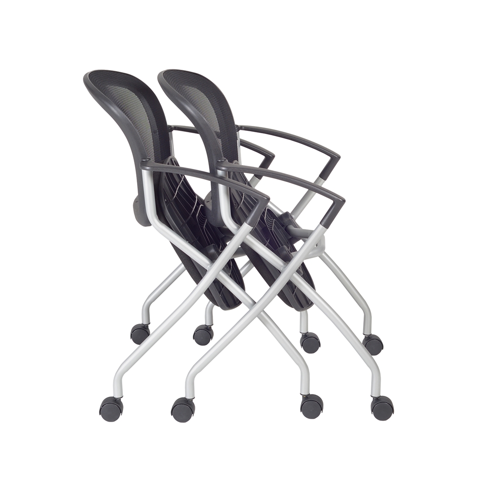 Cadence Nesting Chair (12 pack)- Black. Picture 7