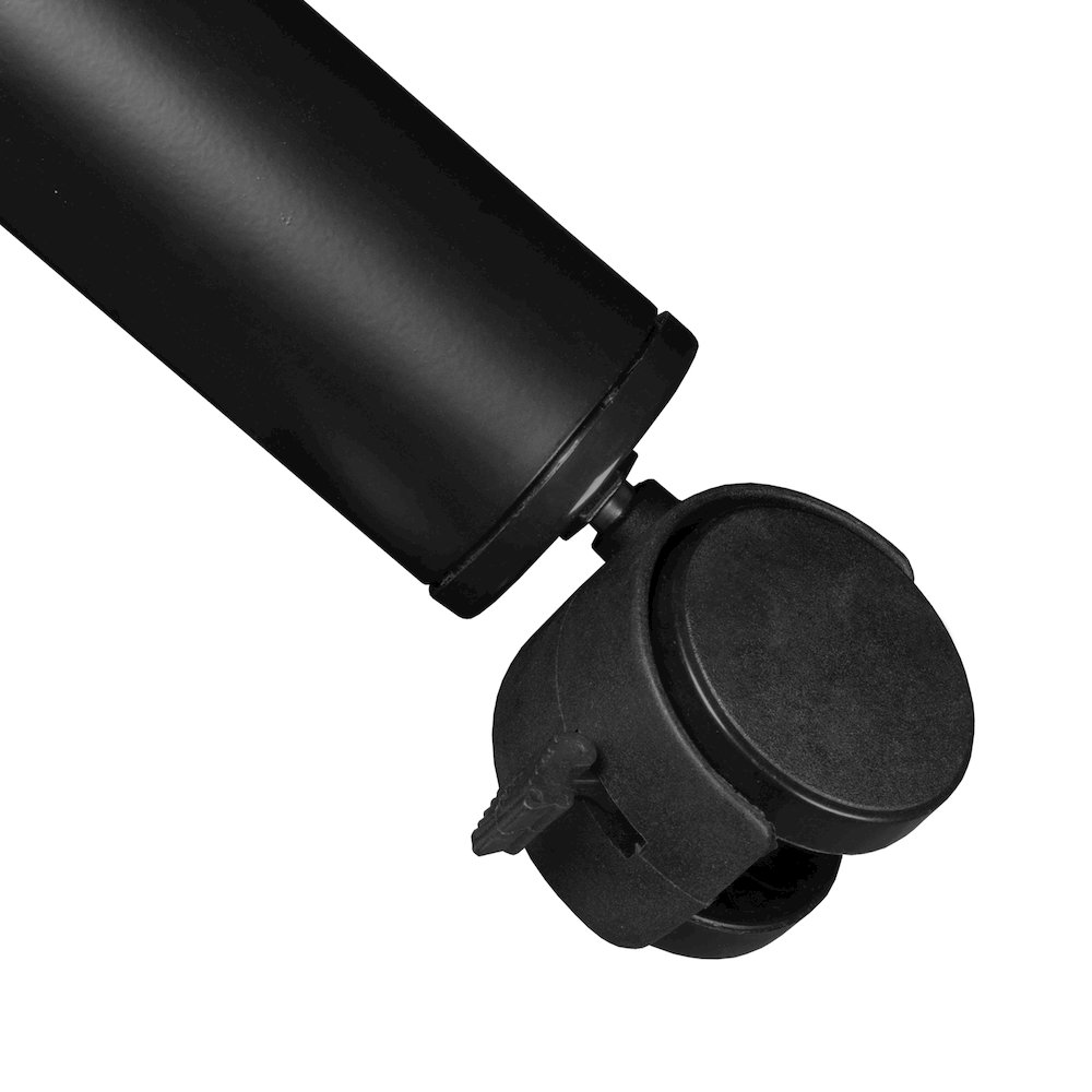 Large 48 in. Square Breakroom Table- Grey Top, Black Mobile Legs. Picture 3