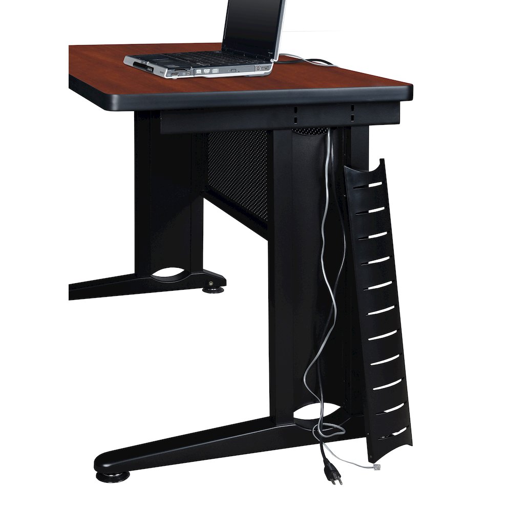 72 x 58 in. 2 Person Bench Workstation Desk- Cherry. Picture 6