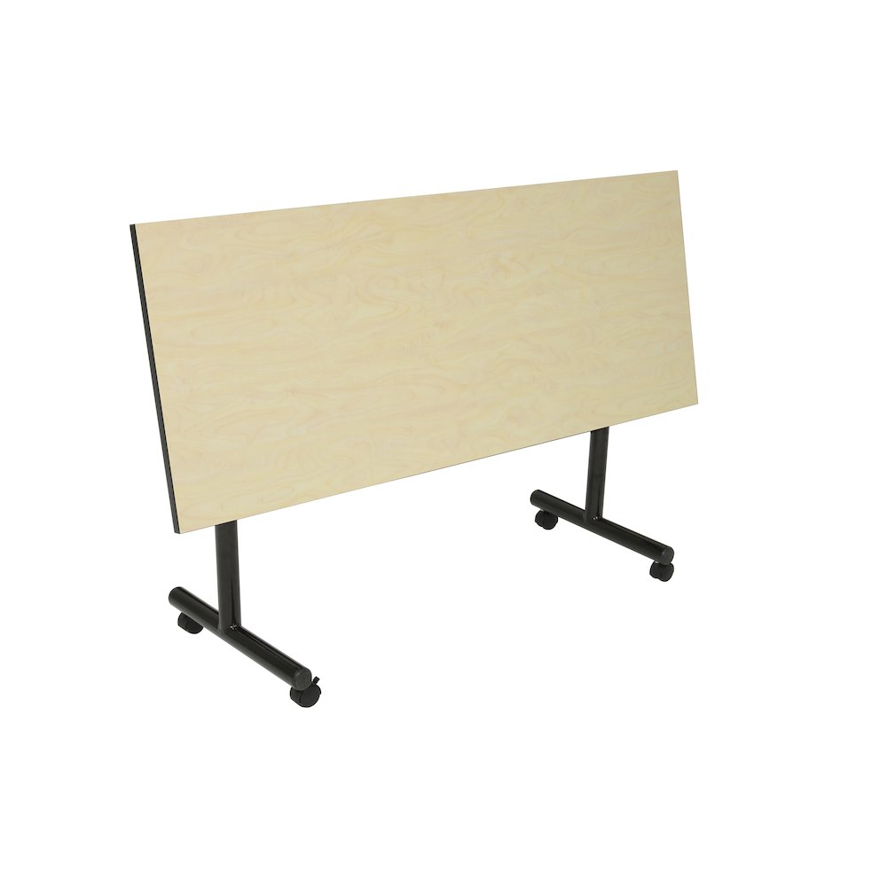 60 x 24 in. Flip-Top Training Nesting Table- Maple, 2 Cadence Nesting Chairs. Picture 2