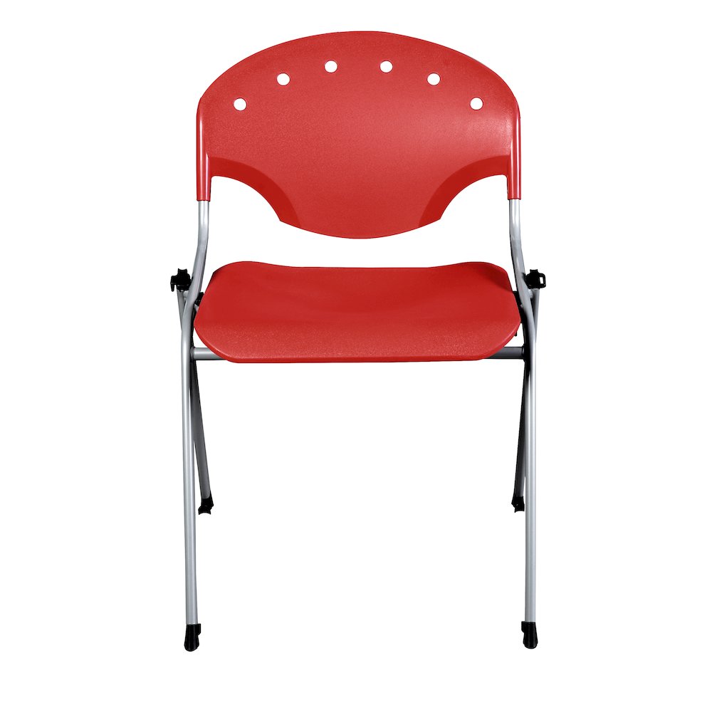 Rico Classroom Training Stack Chair Armless - Red - 4 Pack. Picture 6