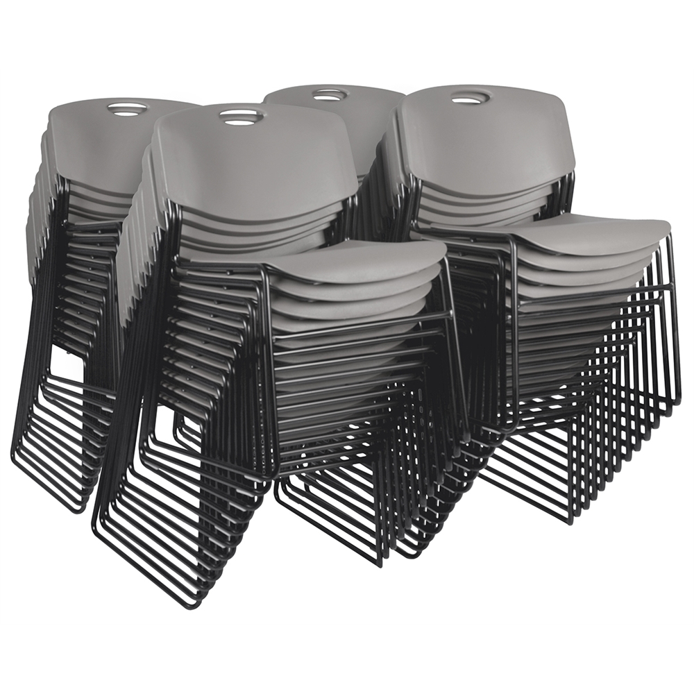 Zeng Stack Chair (50 pack)- Grey. Picture 1