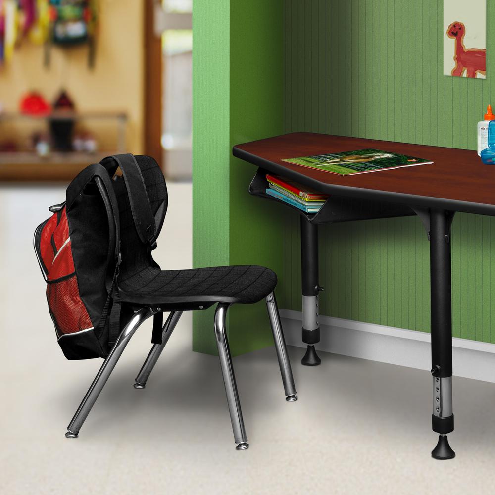 Andy 15" Stack Chair (20 pack)- Black. Picture 4