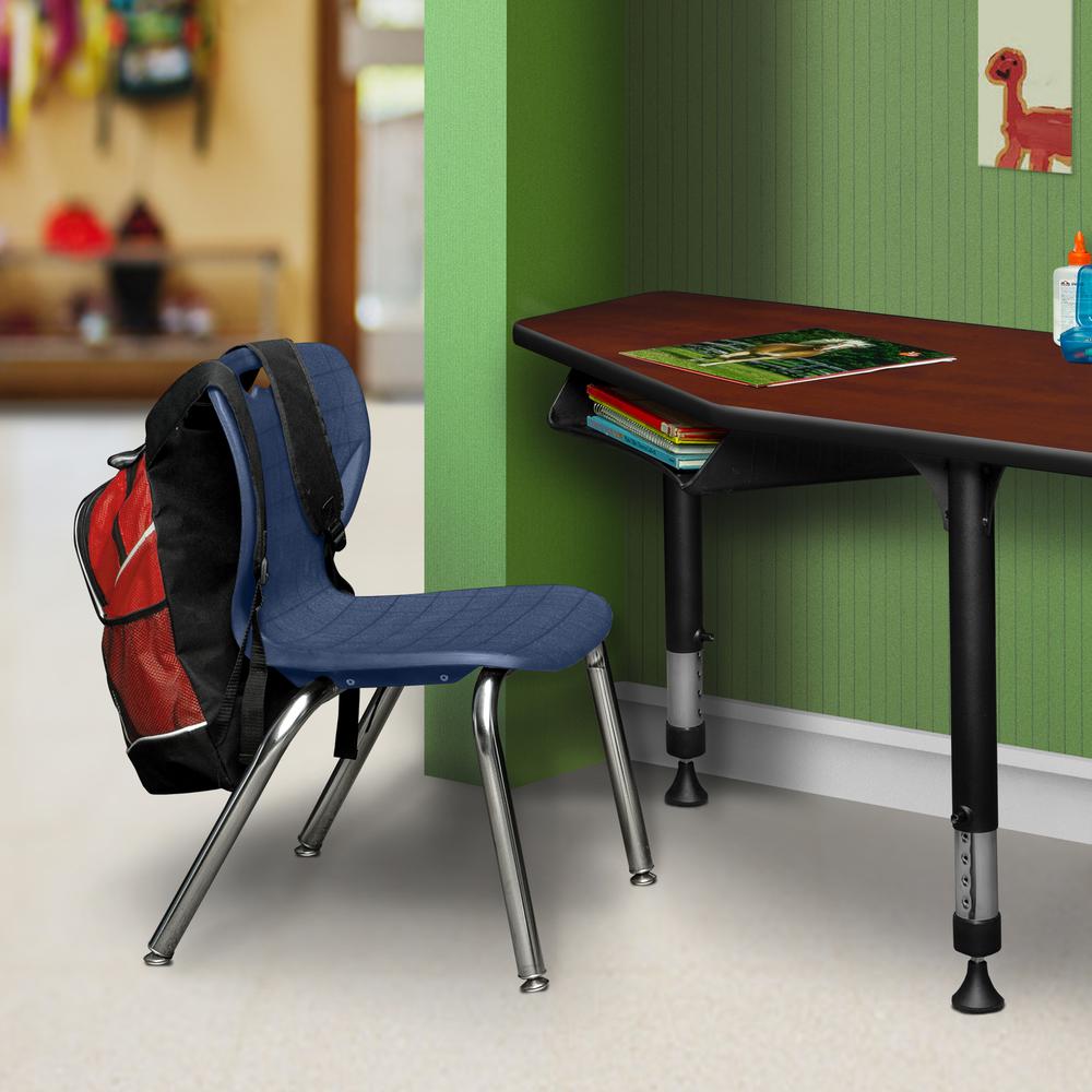 Andy 15" Stack Chair (20 pack)- Navy Blue. Picture 4