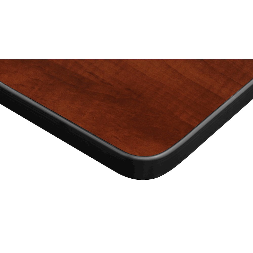 36 in. Square Height Adjustable Classroom Activity Table- Cherry. Picture 4