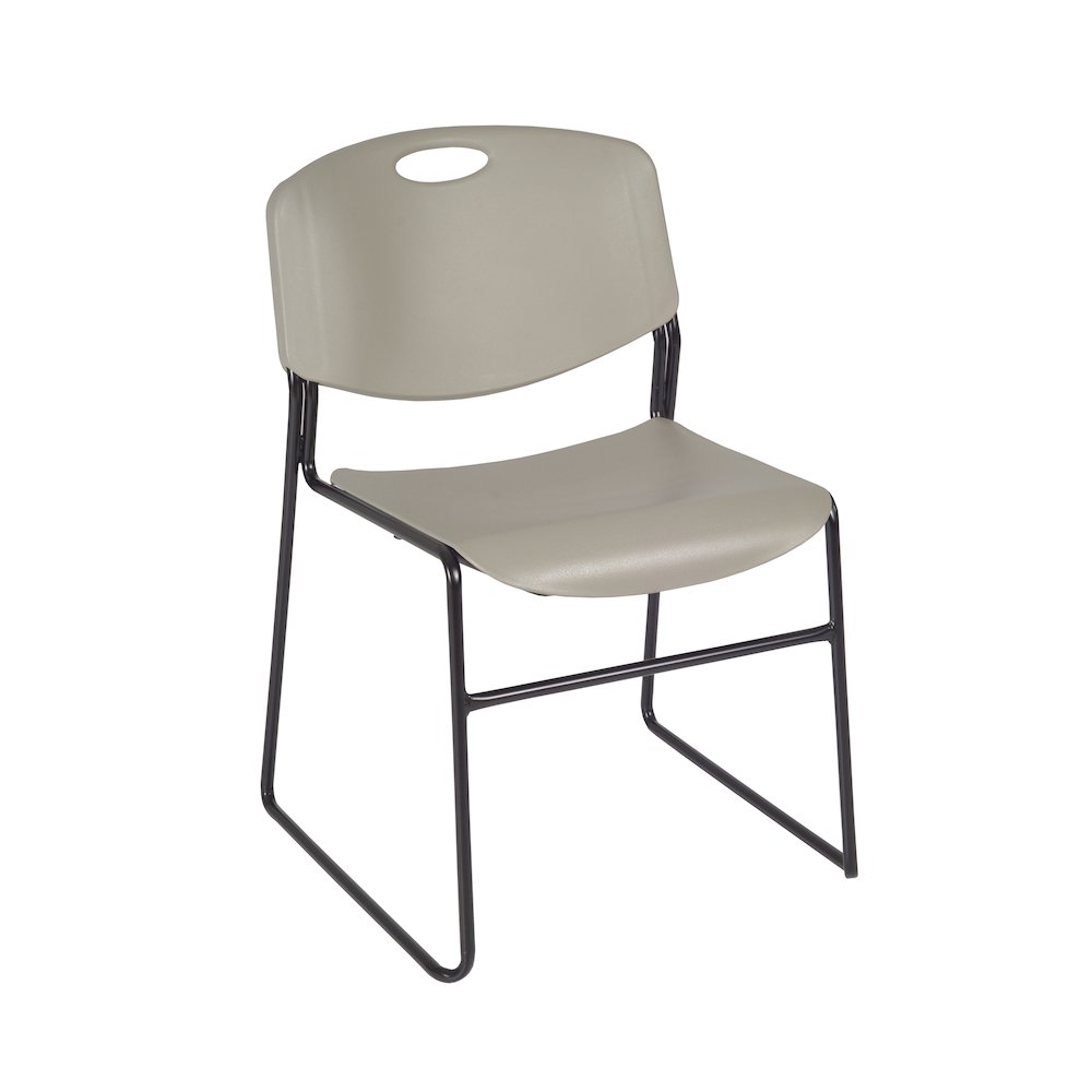 48 x 24 in. Flip-Top Privacy Nesting Table- Maple, 2 Zeng Stack Chairs- Grey. Picture 6
