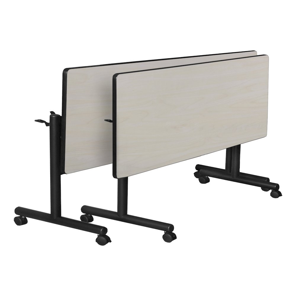 72 x 24 in. Flip-Top Training Nesting Table- Maple. Picture 6