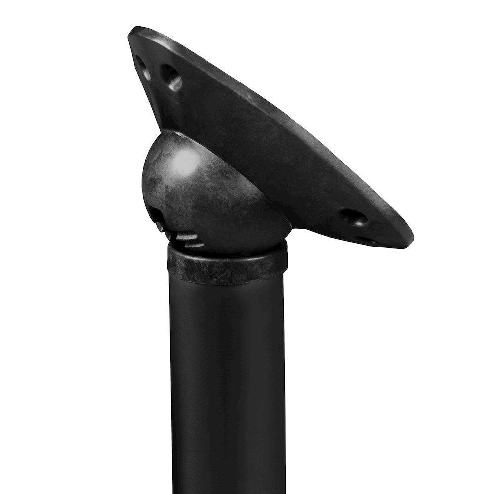 48 in. Large Round Breakroom Table- Maple Top, Black Folding Legs. Picture 4