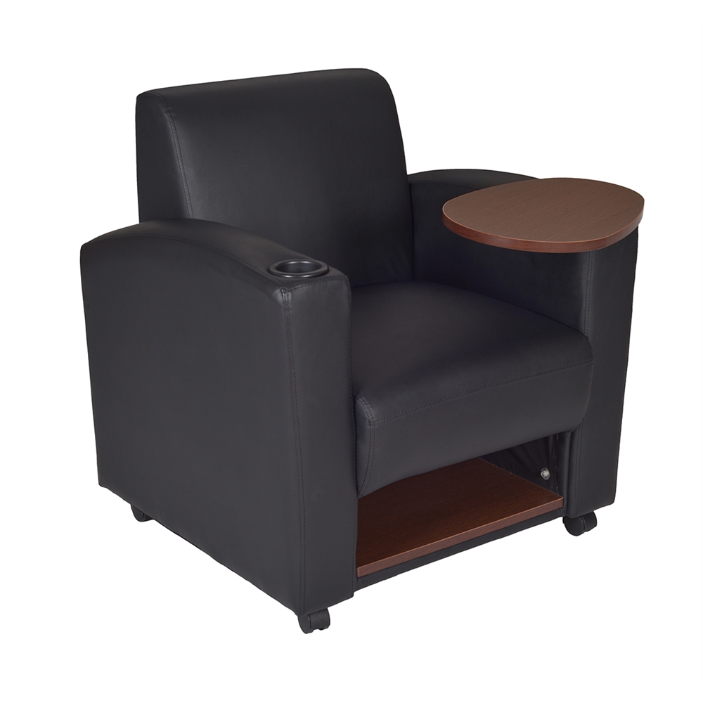 Nova Tablet Arm Chair (2 pack)- Black/Java. Picture 4