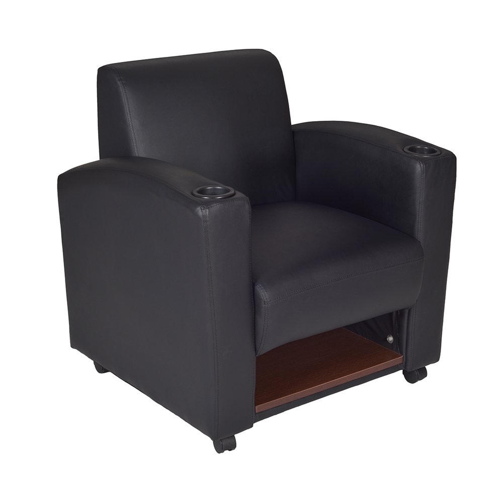 Nova Tablet Arm Chair (2 pack)- Black/Java. Picture 5