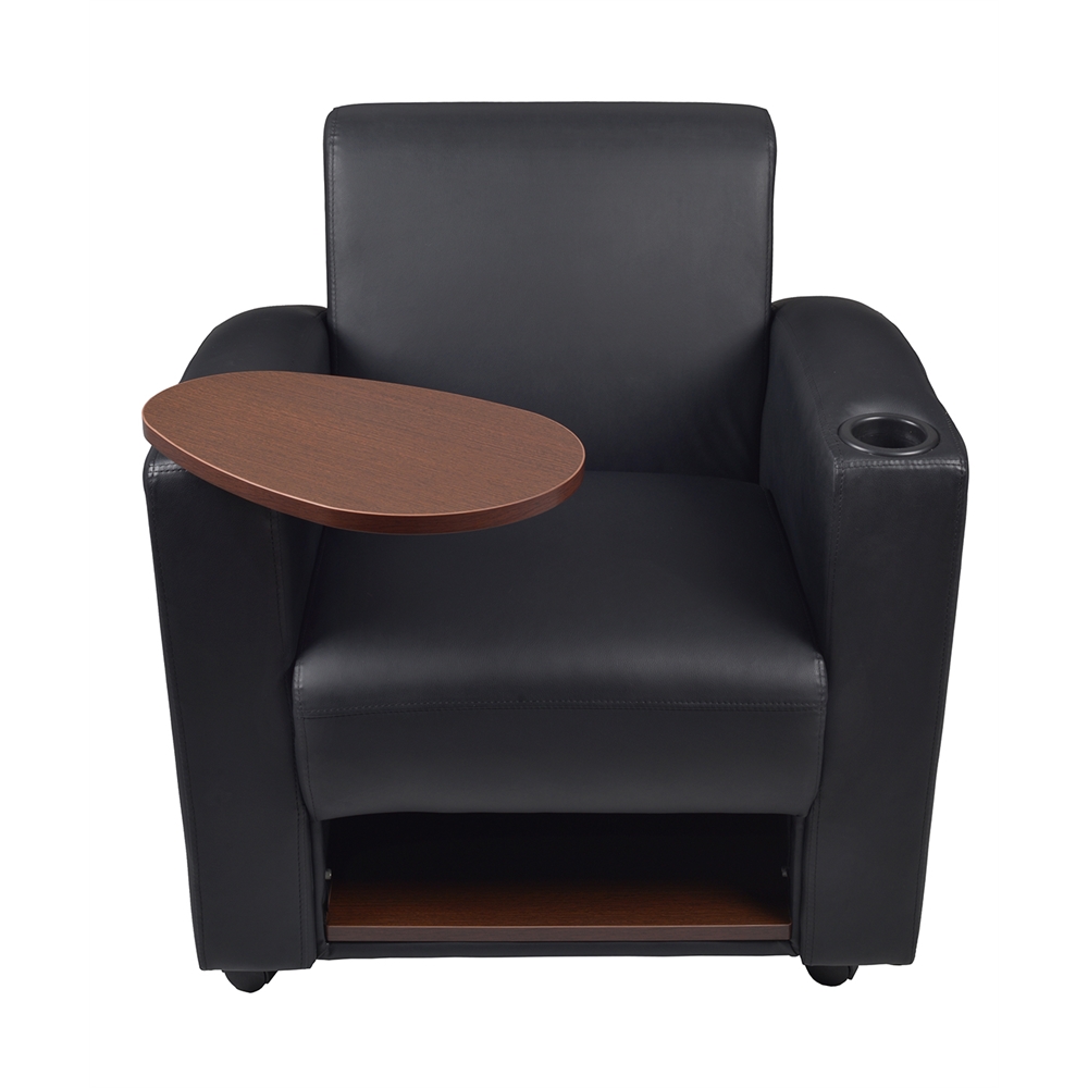 Nova Tablet Arm Chair (2 pack)- Black/Java. Picture 6