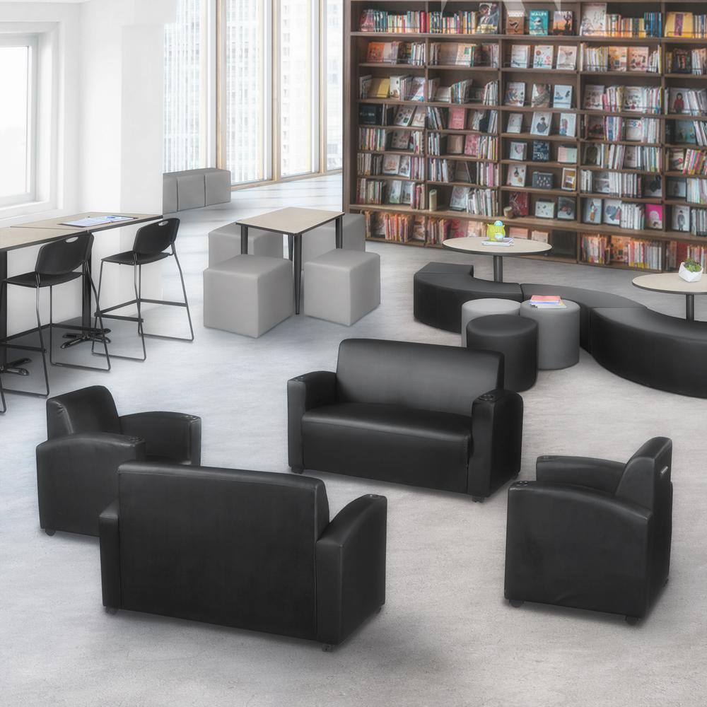 Supernova Loveseat- Black. Picture 3