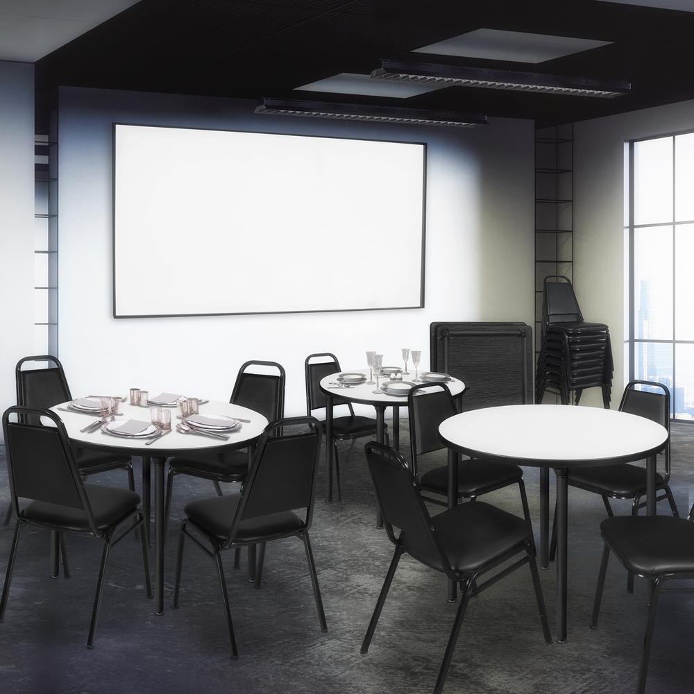 Restaurant Stack Chair (8 pack)- Black. Picture 2