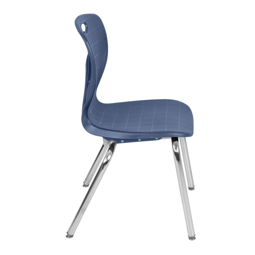 72 x 24 in. Adjustable Classroom Table- Maple & 2 Andy 18 in. Stack Chairs- Blue. Picture 5