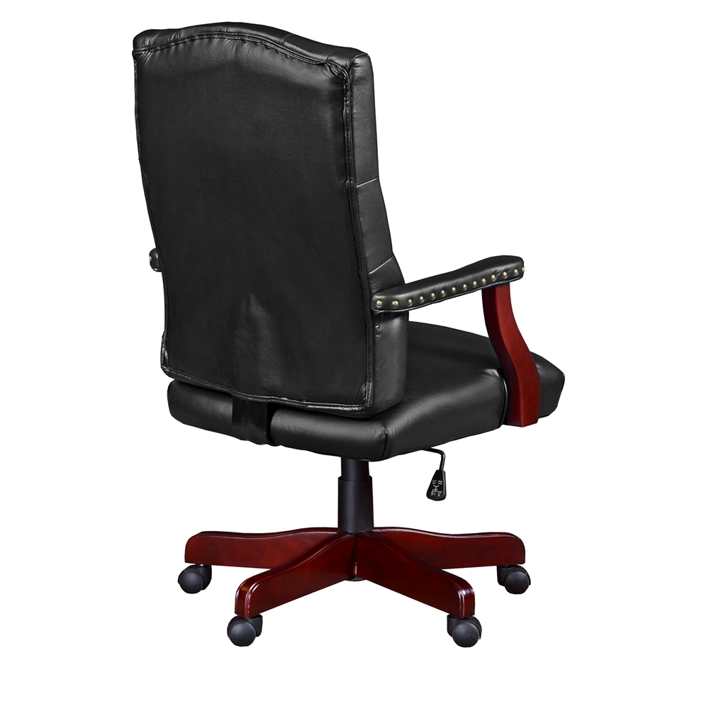 Ivy League Swivel Chair- Black. Picture 3