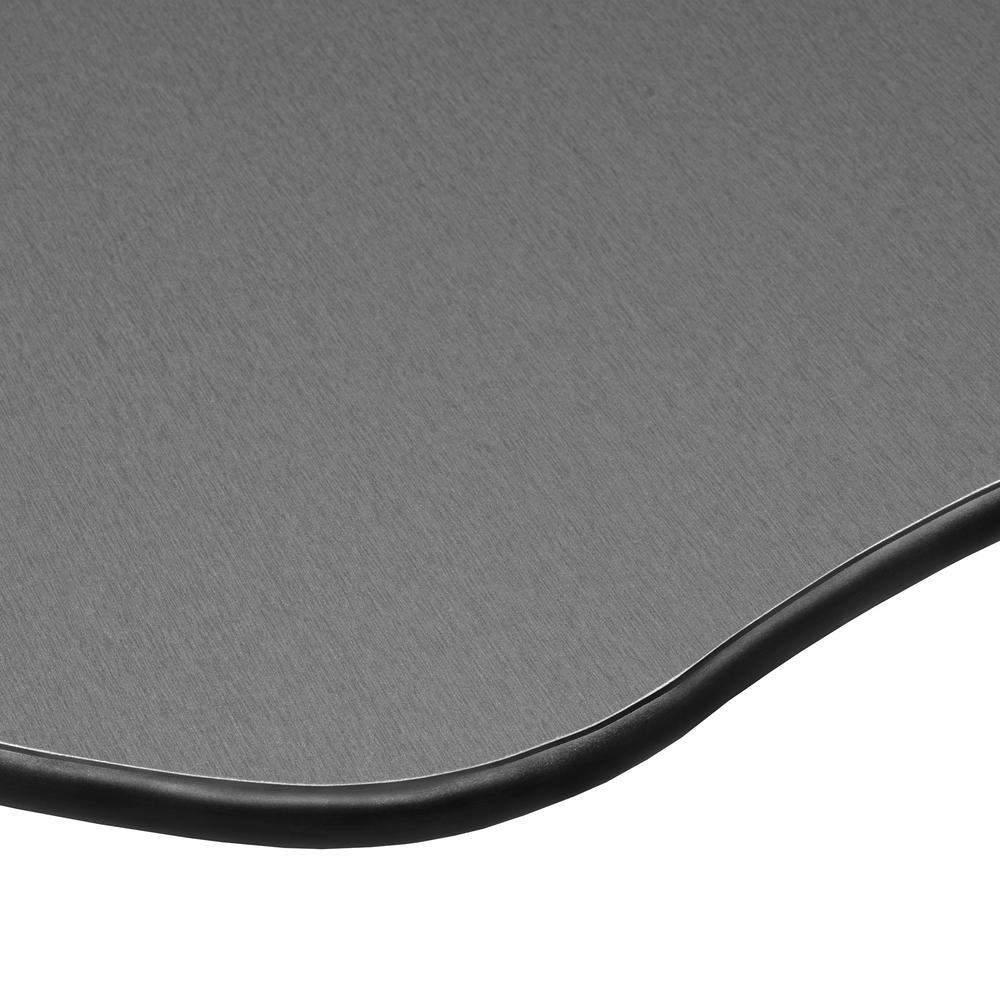 30" Clover Shaped Height Adjustable Classroom Desk- Pewter Frost. Picture 2
