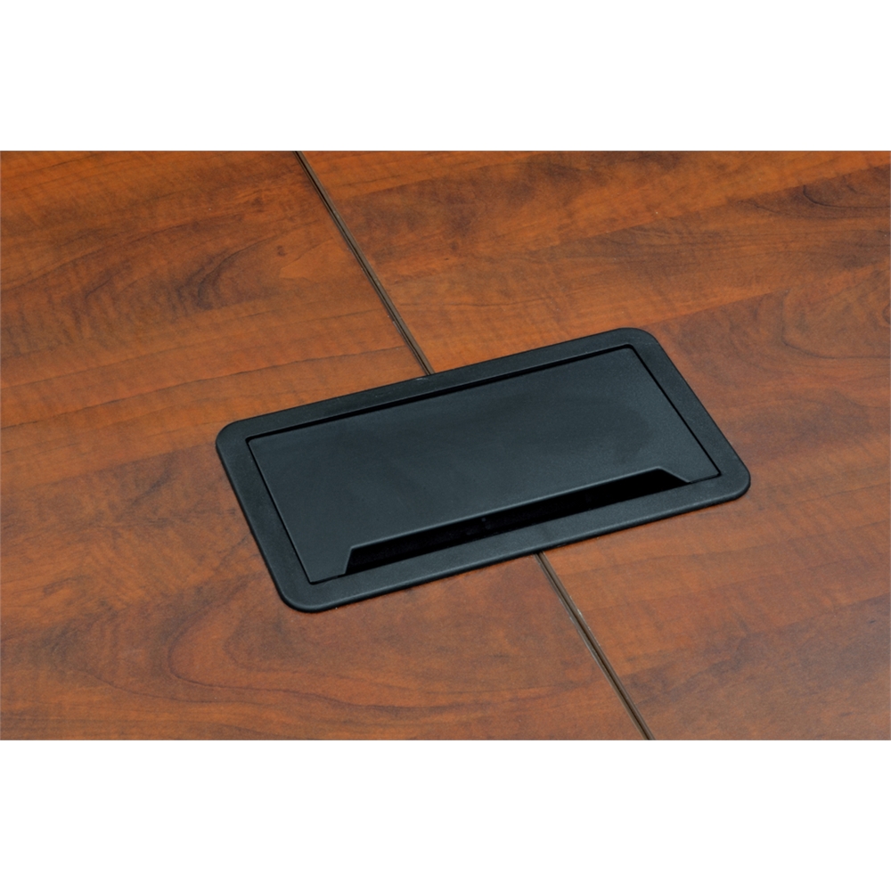 Legacy 144" Modular Racetrack Conference Table with Power Data Grommet- Cherry. Picture 6