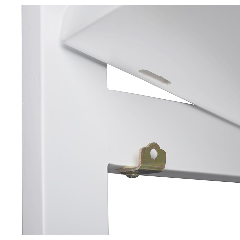 Flip Flop 67" High Folding Bookcase- White. Picture 3