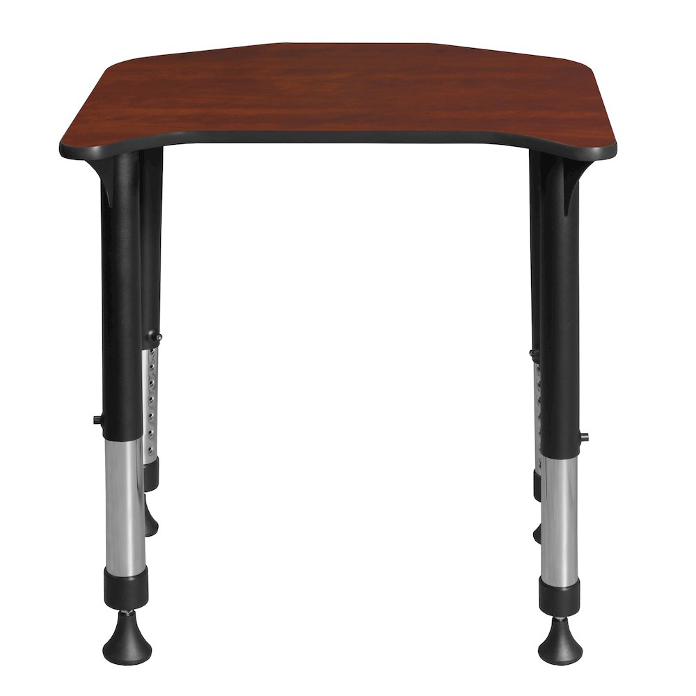 26 x 24 in Height Adjustable Student Activity Desk- Cherry. Picture 2