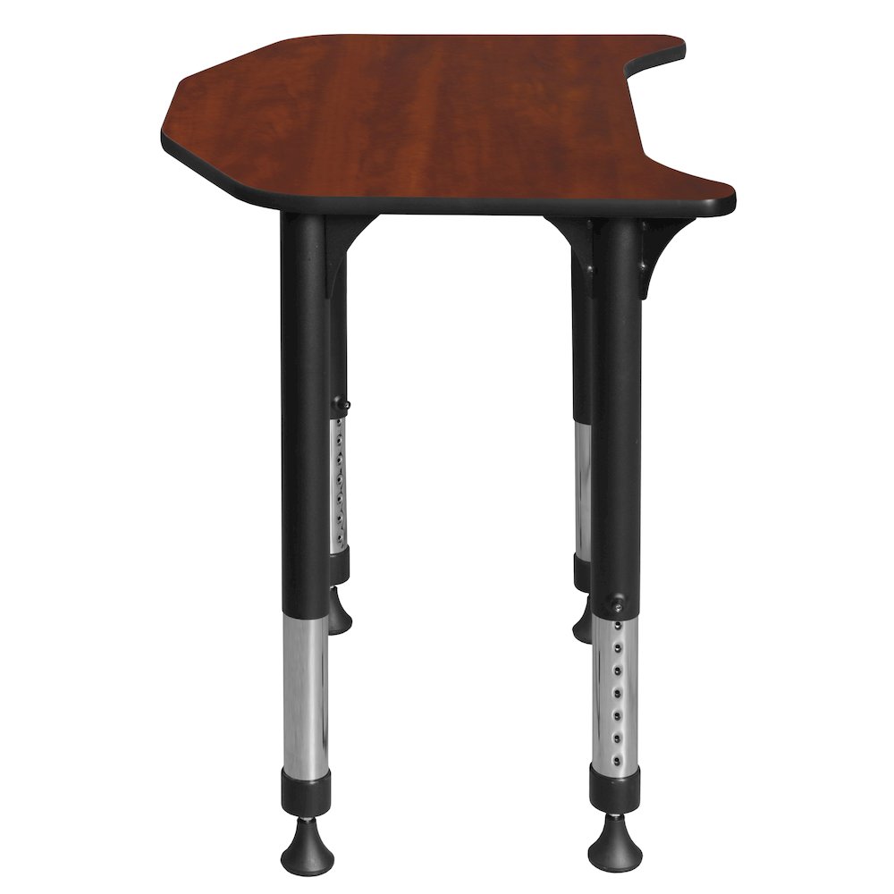 26 x 24 in Height Adjustable Student Activity Desk- Cherry. Picture 3