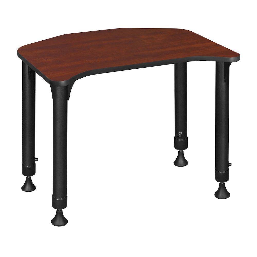 26 x 24 in Height Adjustable Student Activity Desk- Cherry. Picture 5