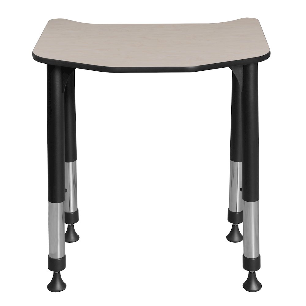 26 x 24 in Height Adjustable Student Activity Desk- Maple. Picture 4