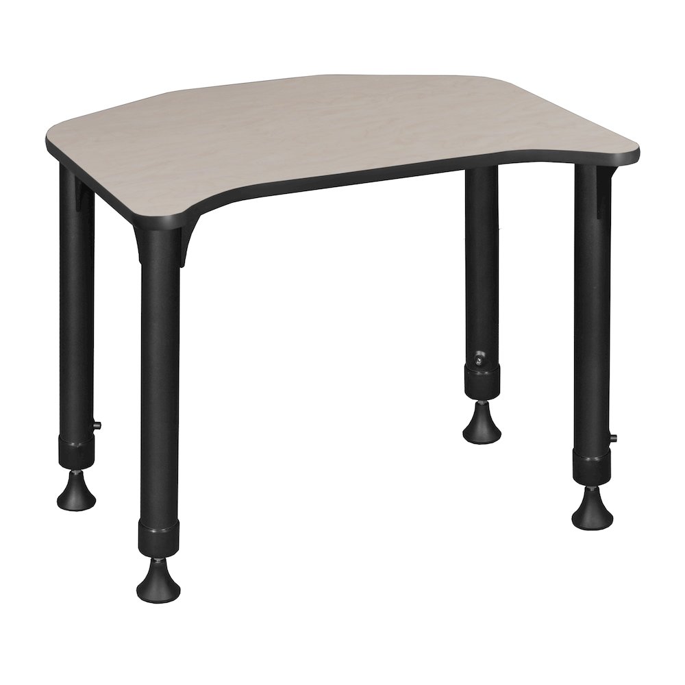 26 x 24 in Height Adjustable Student Activity Desk- Maple. Picture 5