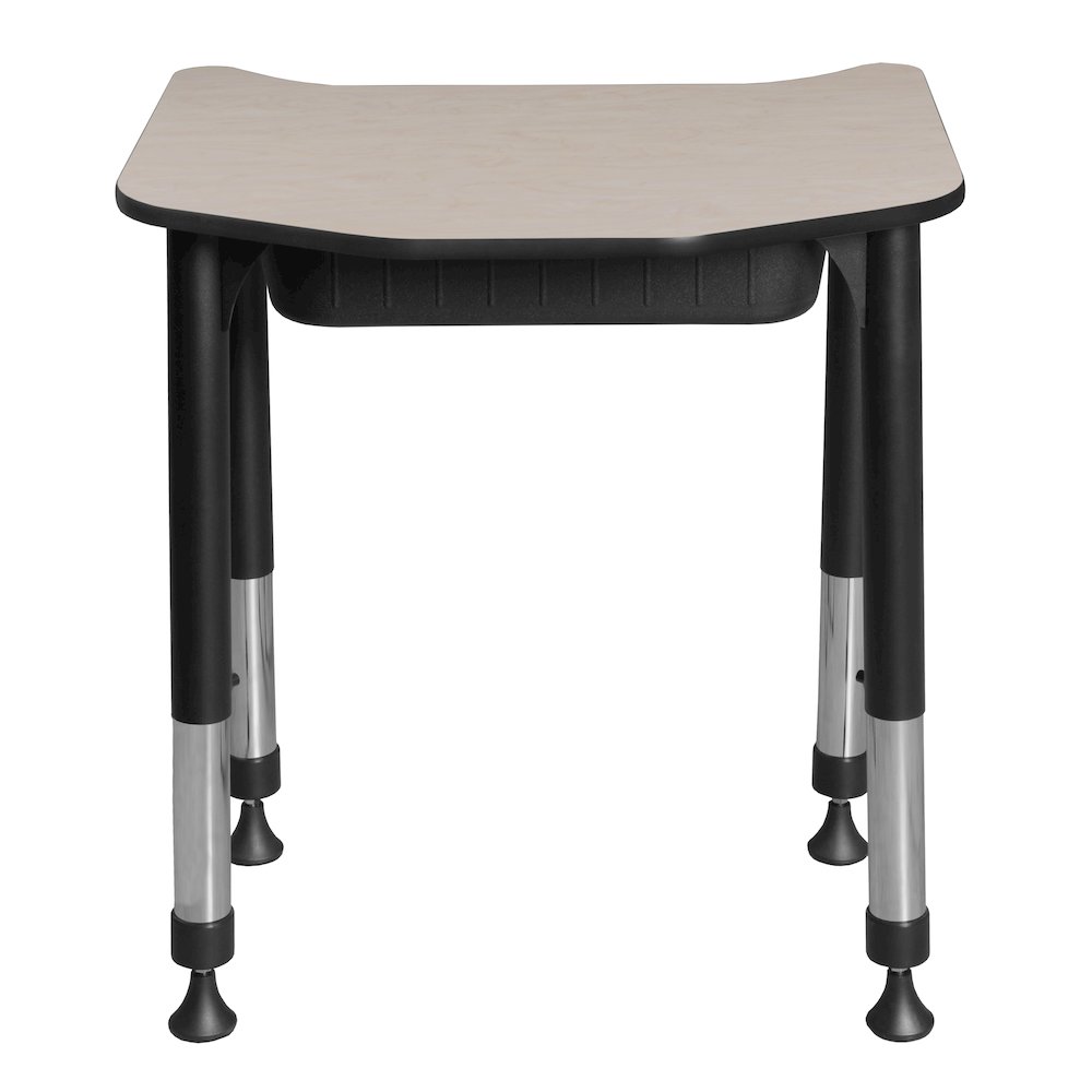 26x24 Height Adjustable Student Student Activity Desk with Book Storage- Maple. Picture 4
