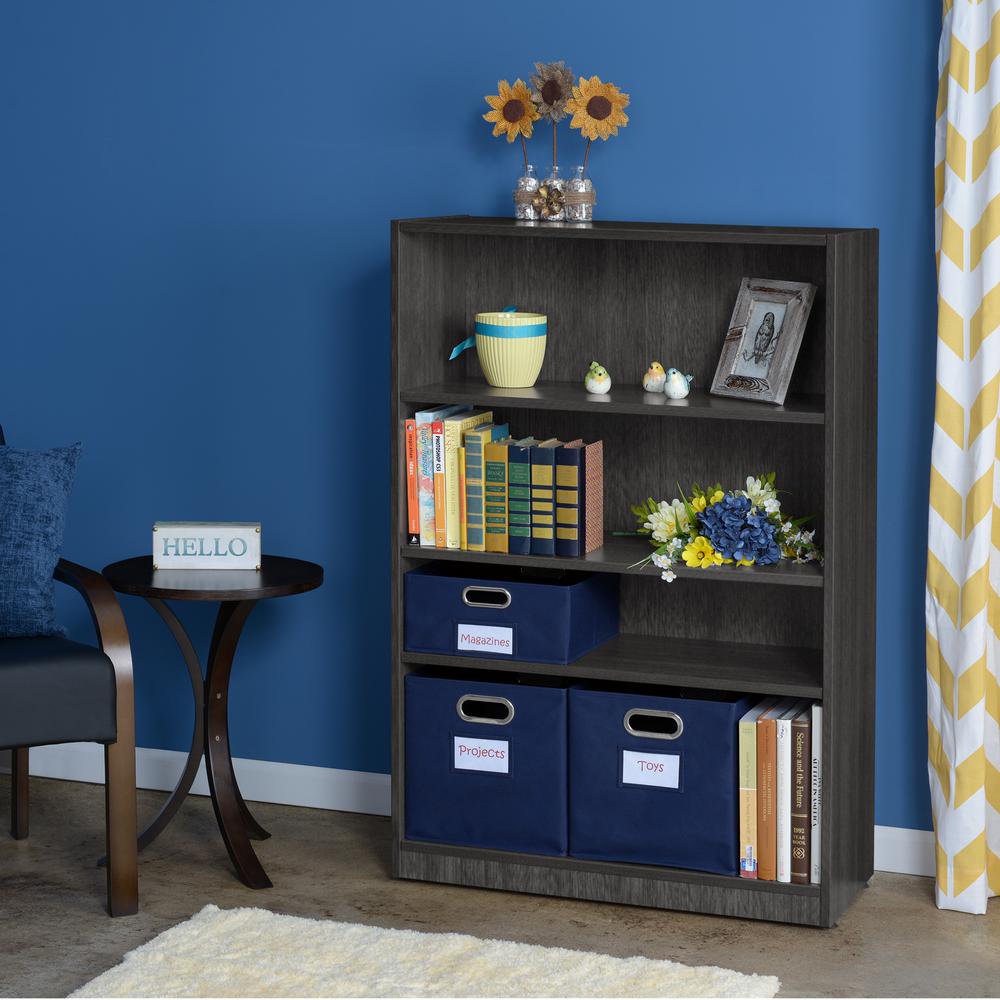 Legacy 47" High Bookcase- Ash Grey. Picture 2