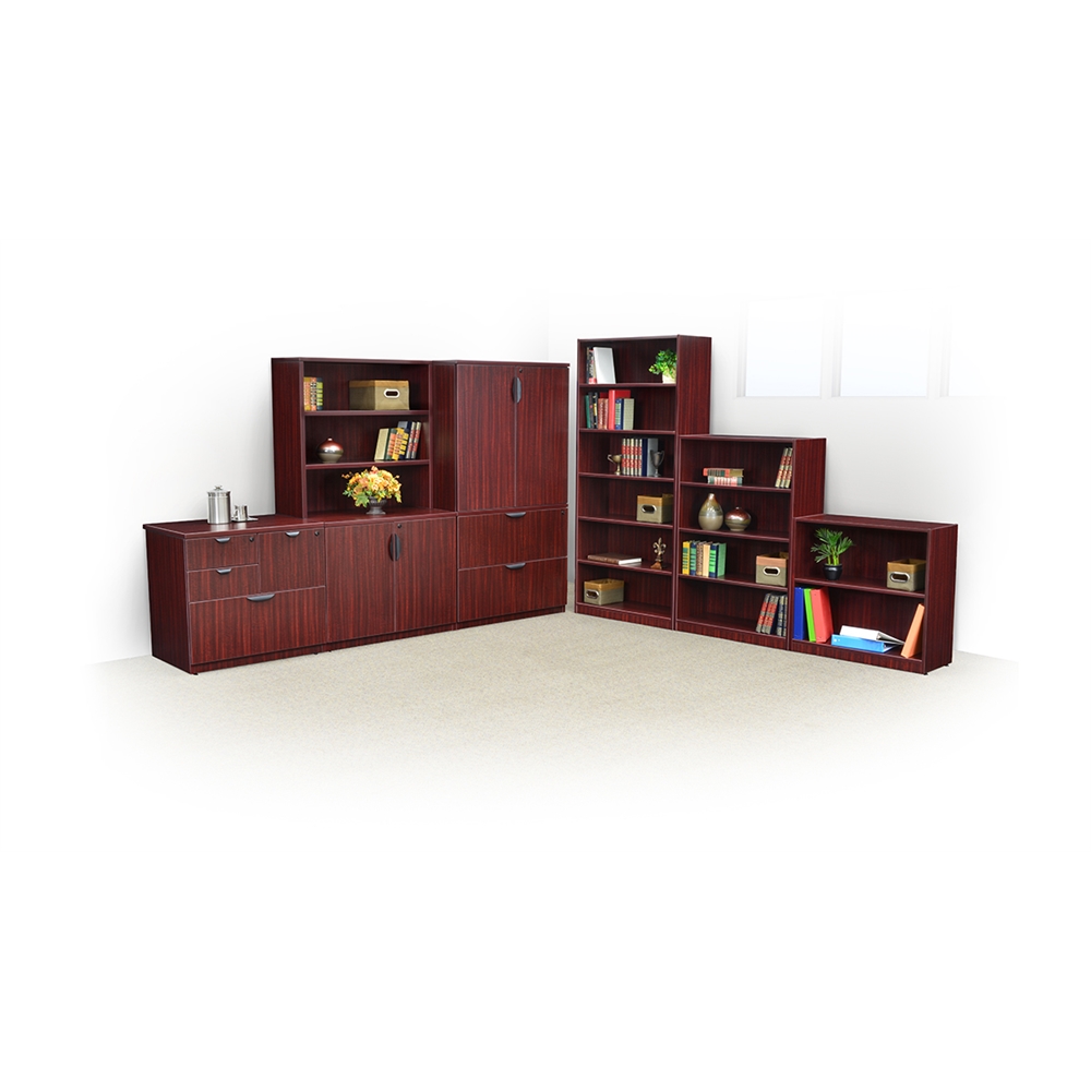 Legacy 30" High Bookcase- Mahogany. Picture 4