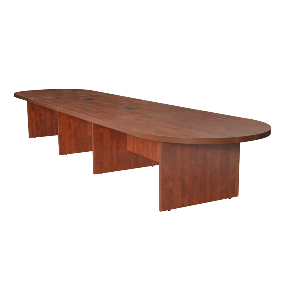 Legacy 216" Modular Racetrack Conference Table with 2 Power Data Grommets- Cherry. Picture 1
