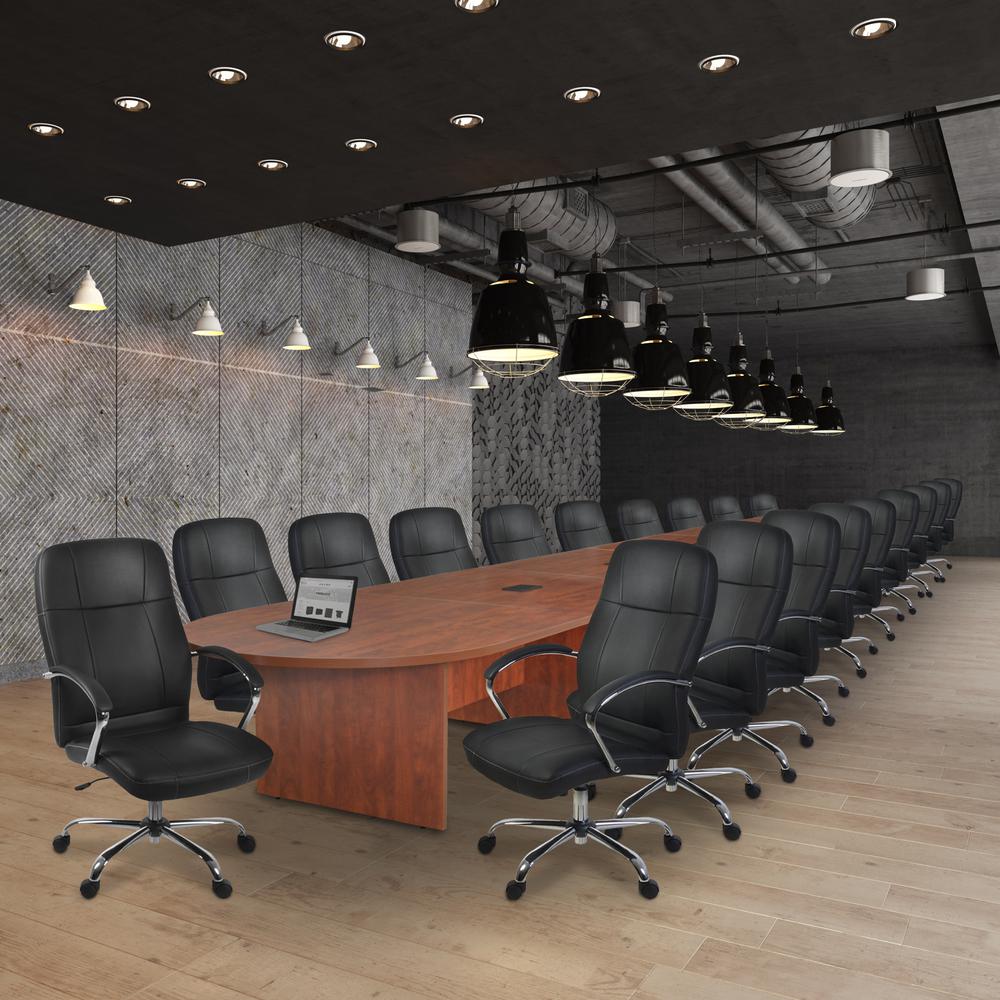 Legacy 288" Modular Racetrack Conference Table with 4 Power Data Grommets- Cherry. Picture 2