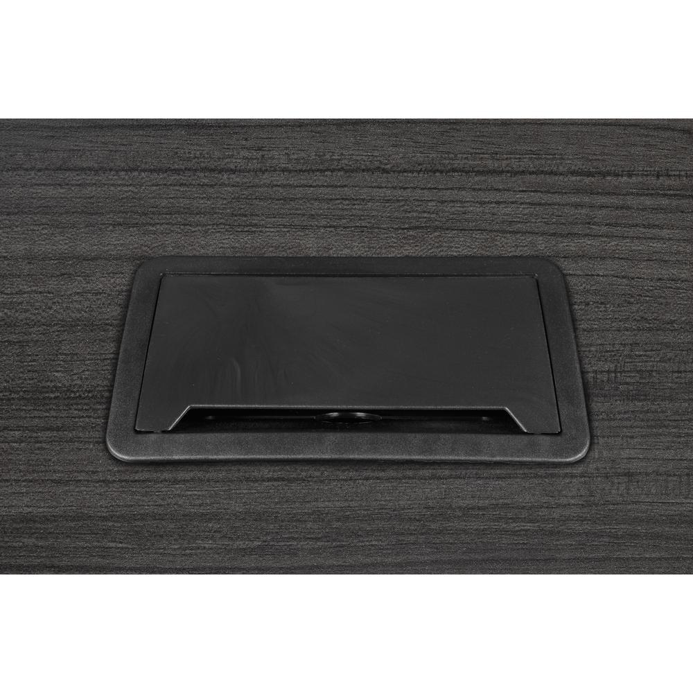 Legacy 95" Racetrack Conference Table with Power Data Grommet- Ash Grey. Picture 4