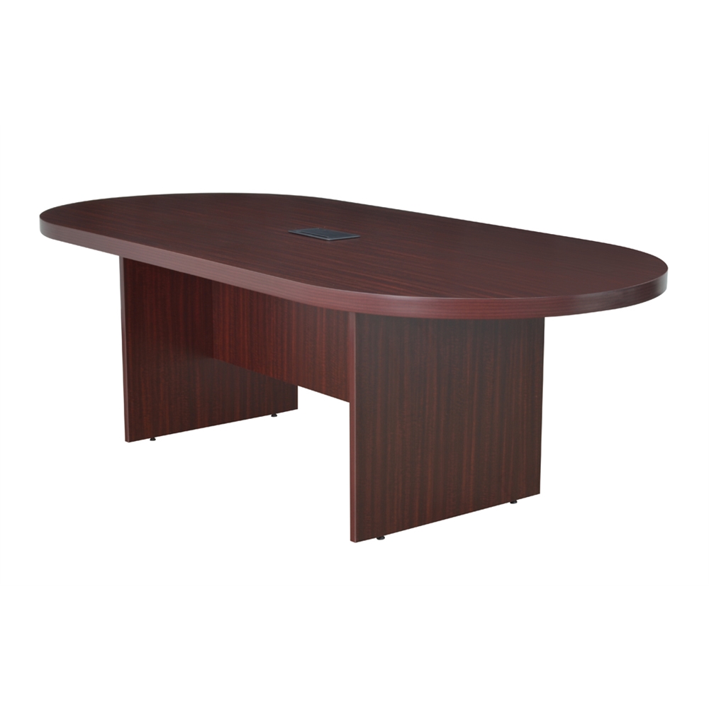 Legacy 95" Racetrack Conference Table with Power Data Grommet- Mahogany. Picture 1