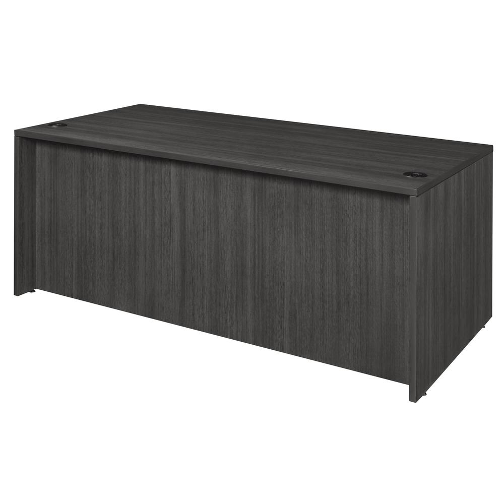 Legacy 71" Double Pedestal Desk- Ash Grey. Picture 3